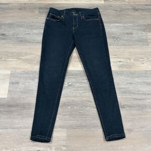 Levis 635 Super Skinny Legging Jeans Juniors Size 5 Indigo Blue Denim Stretch